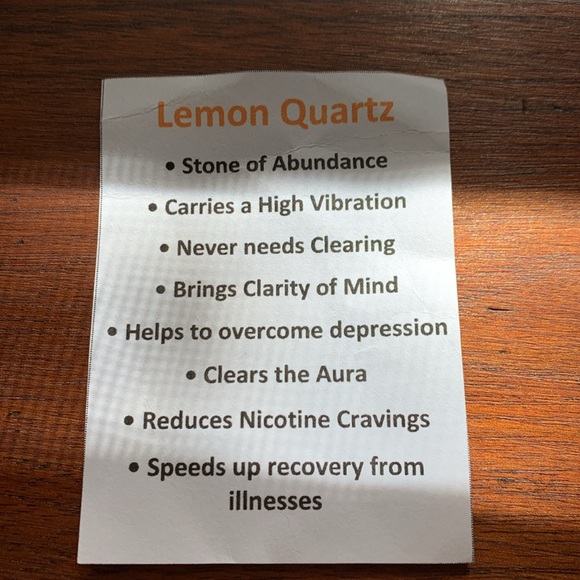 Beautiful DT Lemon Quartz Crystal from Sedona - Picture 6 of 7